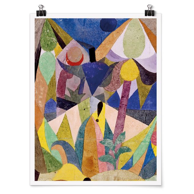 Poster abstrakt Paul Klee - Mildtropische Landschaft