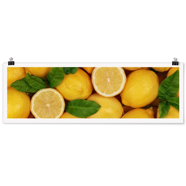 Poster Saftige Zitronen