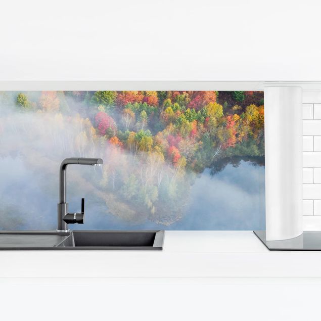 Küchenrückwand selbstklebend Luftbild - Herbst Symphonie
