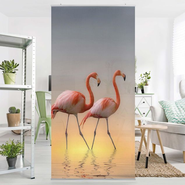 Raumtrenner Vorhang Flamingo Love