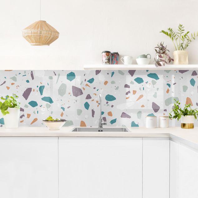 Küchenspiegel Detailliertes Terrazzo Muster Grosseto