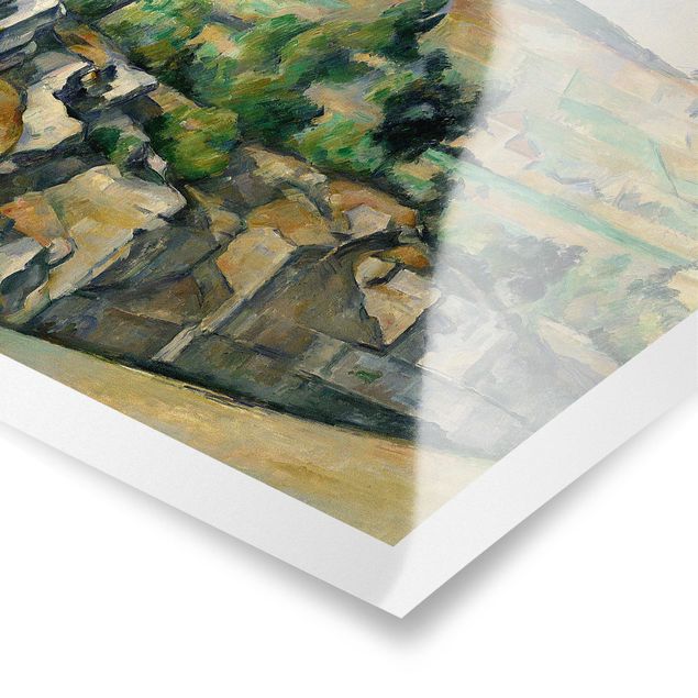 Poster - Paul Cézanne - Hügelige Landschaft - Querformat 3:4