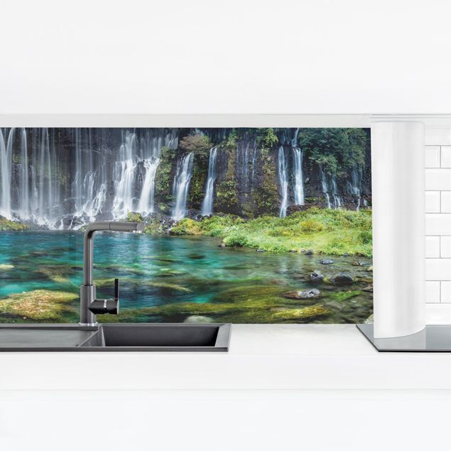 Küchenrückwand selbstklebend Shiraito Wasserfall