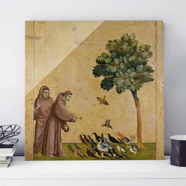 Glasbilder XXL Giotto di Bondone - Der Heilige Franziskus