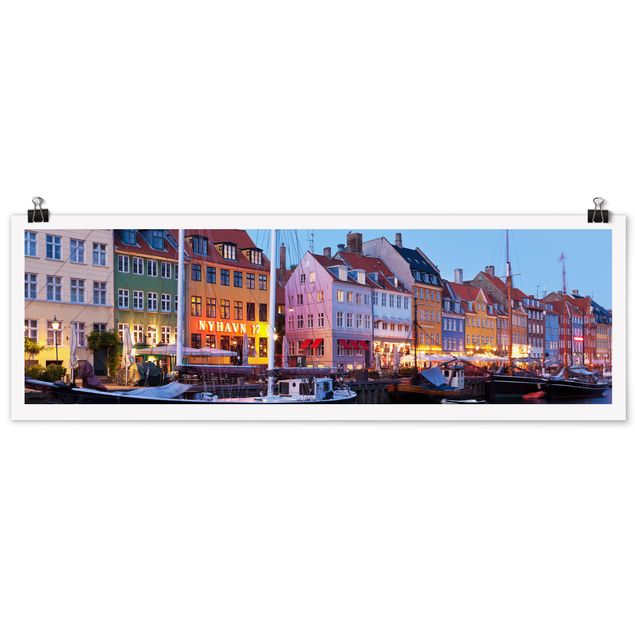 Bilder Kopenhagener Hafen am Abend