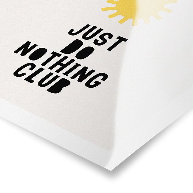 Poster kaufen Do Nothing Club Gelb