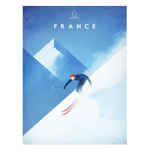 Henry Rivers Bilder Reiseposter - Ski in Frankreich