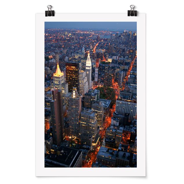 Poster - Manhattan Lights - Hochformat 3:2