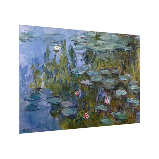 Spritzschutz Natur Claude Monet - Seerosen (Nympheas)