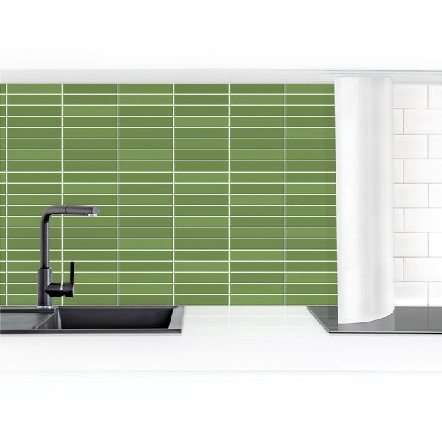 Küchenrückwand selbstklebend Metro Fliesen - Grün