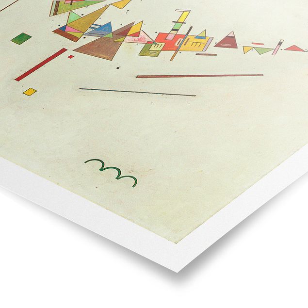 Poster - Wassily Kandinsky - Winkelschwung - Querformat 3:4