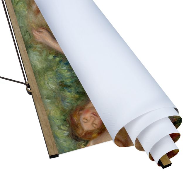 Stoffbild mit Posterleisten - Auguste Renoir - Die Quelle - Querformat 2:1