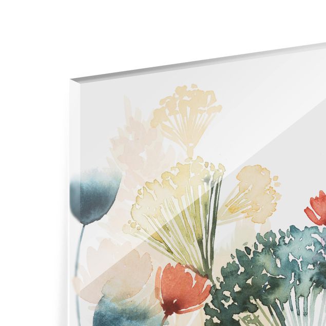Glas Spritzschutz - Wildblumen im Sommer I - Querformat - 4:3