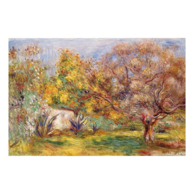 Spritzschutz Natur Auguste Renoir - Garten mit Olivenbäumen
