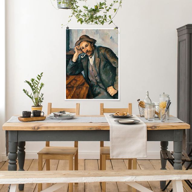 Poster - Paul Cézanne - Der Raucher - Hochformat 3:4