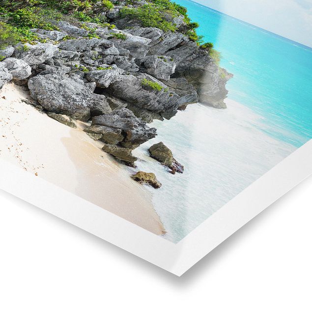 Poster Karibikküste Tulum Ruinen