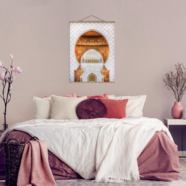 Stoffbilder mit Posterleisten Tor der Moschee