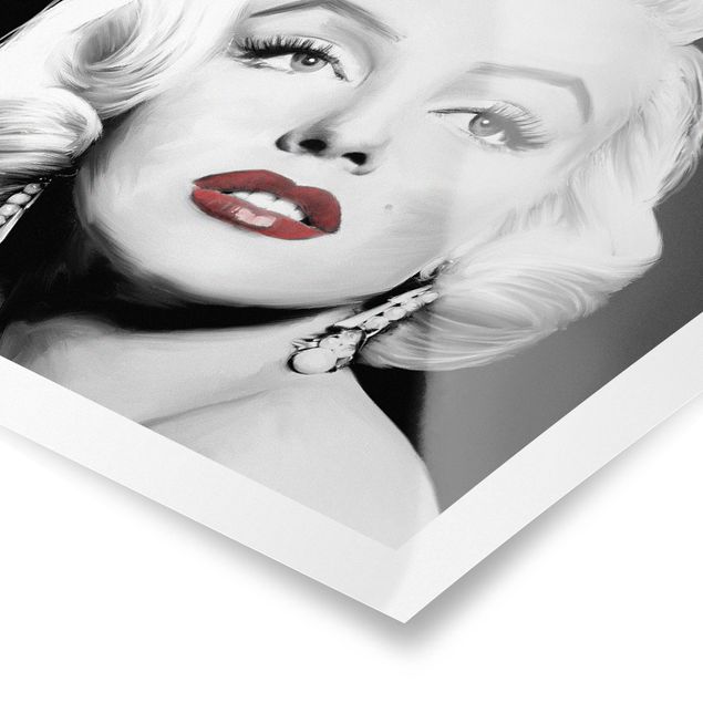 Poster kaufen Marilyn mit Ohrschmuck