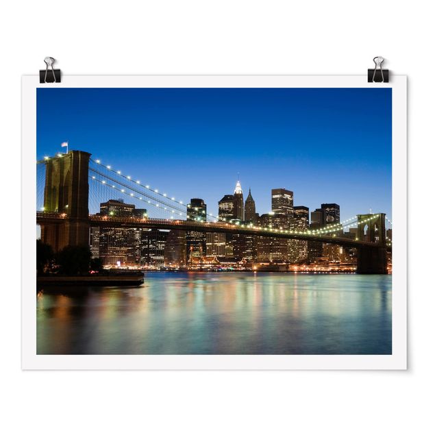 Moderne Poster Brooklyn Brücke in New York