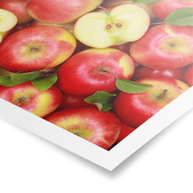 Poster - Saftige Äpfel - Querformat 2:3
