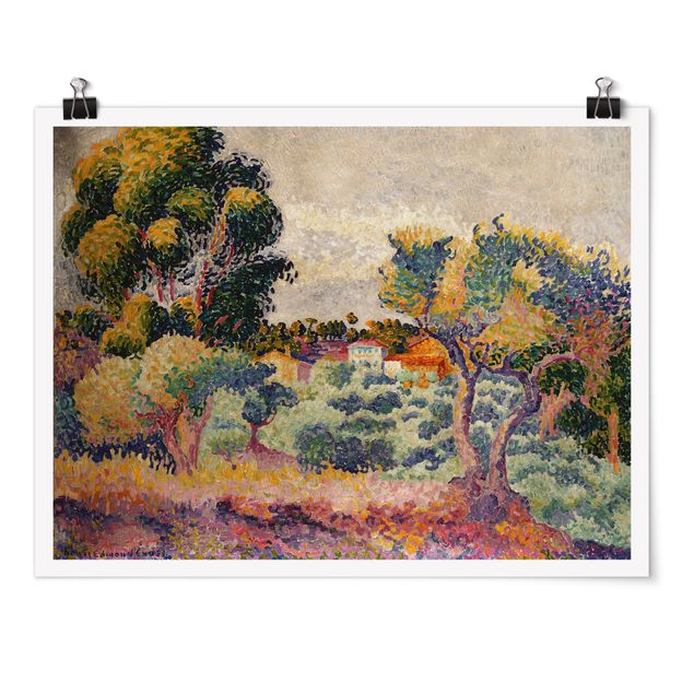 Poster Henri Edmond Cross - Eukalyptus und Olivenhain