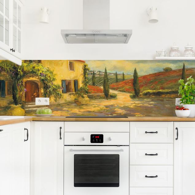 Küchenrückwand - Italienische Landschaft - Toskana