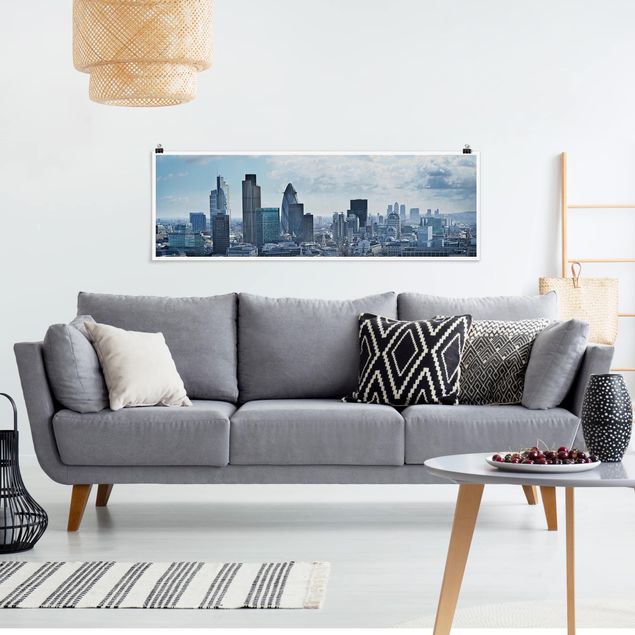 Poster - London Skyline - Panorama Querformat