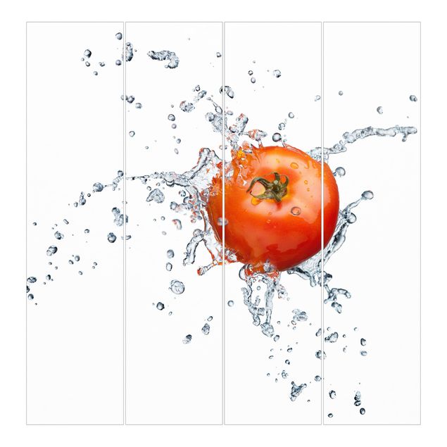 Schiebegardinen Set - Frische Tomate - Flächenvorhänge