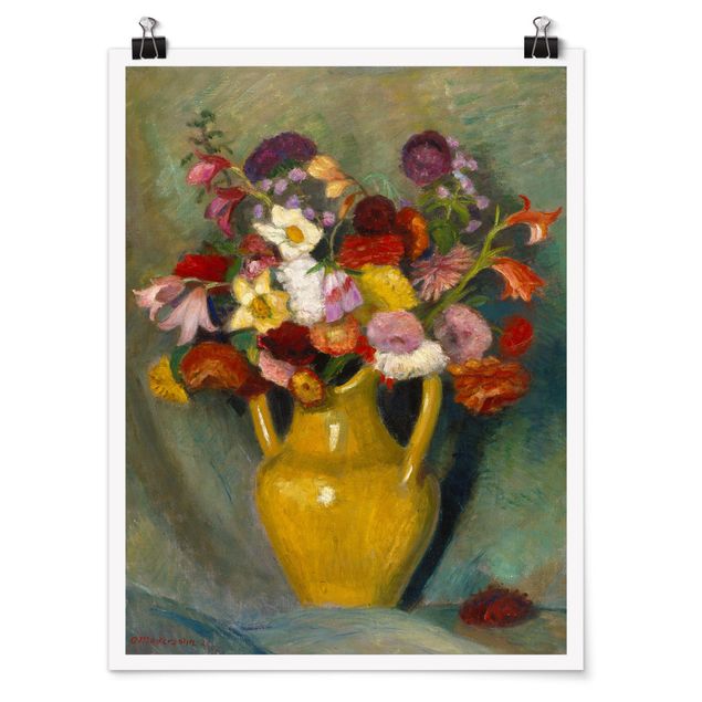 Moderne Poster Otto Modersohn - Bunter Blumenstrauß