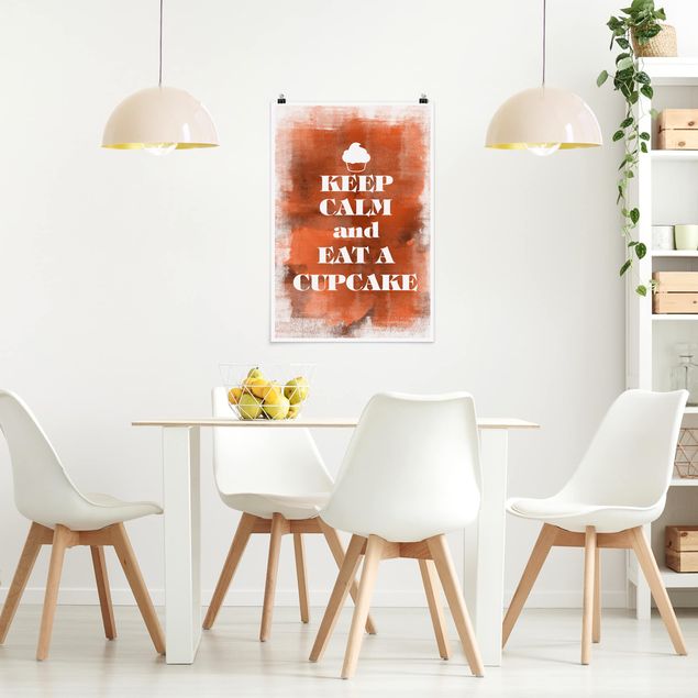 Spruch Poster No.EV71 Keep Calm And Eat A Cupcake