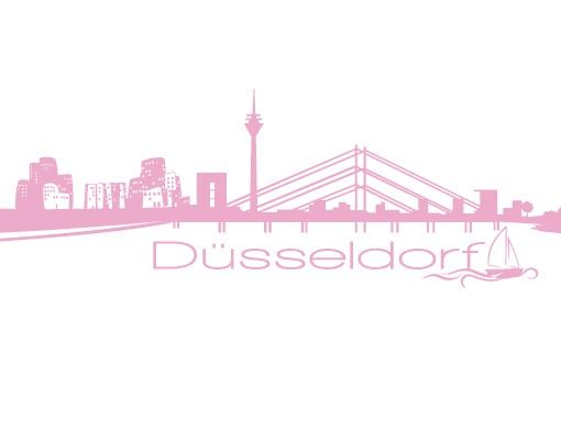 Stadt Düsseldorf - Wandtattoo Skyline - No.FB25 Düsseldorf Skyline II