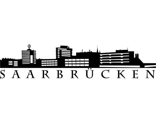 Stadt Saarbrücken - Wandtattoo Skyline - No.ML5 Saarbrücken Skyline I