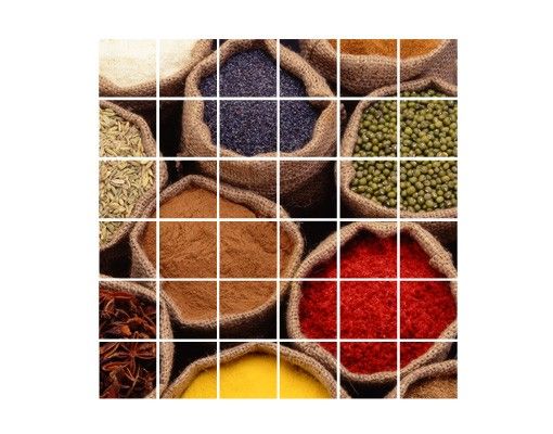 Fliesen Klebefolie Colourful Spices