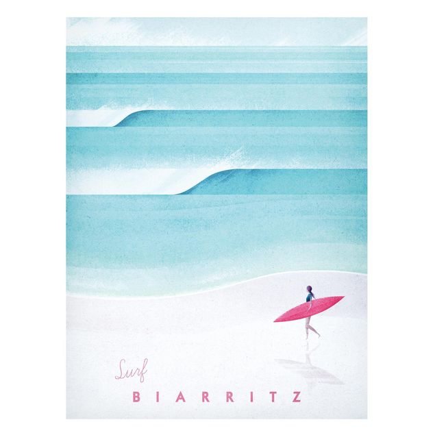Henry Rivers Poster Reiseposter - Biarritz