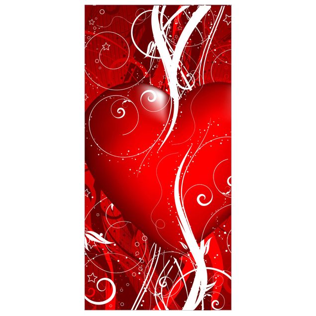 Raumteiler - Floral Heart 250x120cm