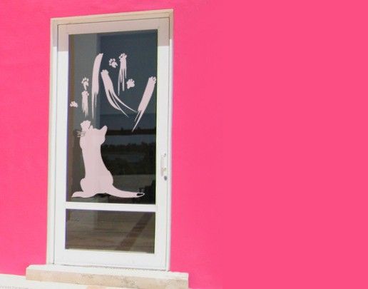 Klebefolie für Fenster mit Motiv No.UL633 Katzenkunst