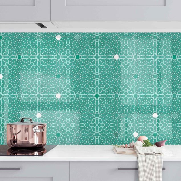 Platte Küchenrückwand Marokkanisches Sternen Muster II