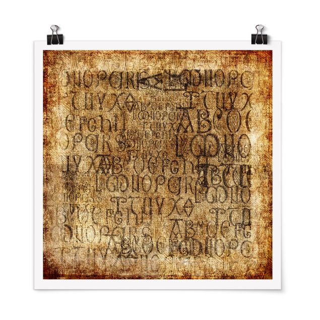 Spruch Poster Old Letters