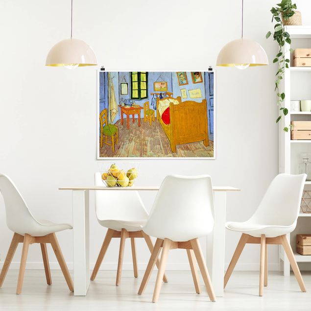 Moderne Poster Vincent van Gogh - Schlafzimmer in Arles
