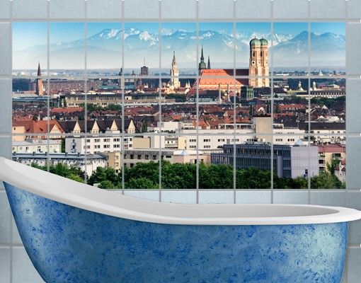 Fliesenbilder Skylines München