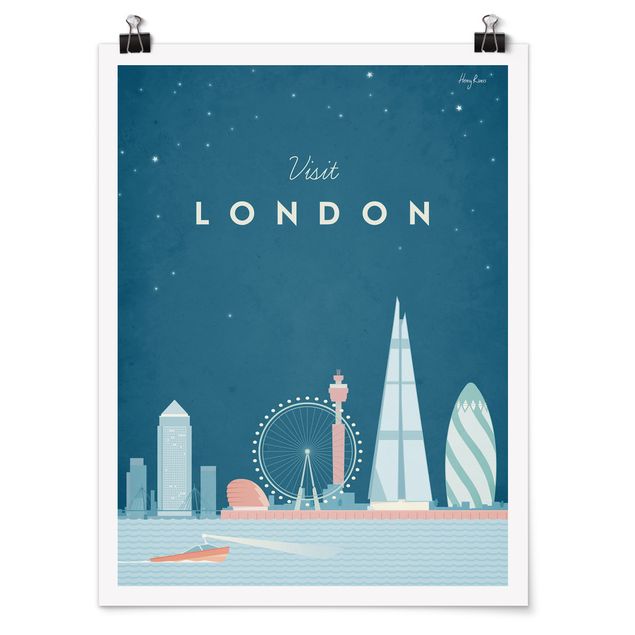 Poster - Reiseposter - London - Hochformat 4:3