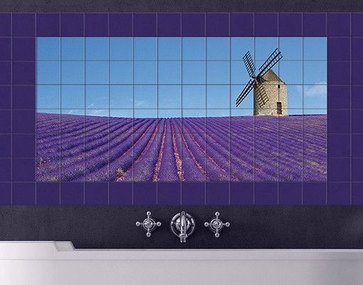 Fliesenbilder Natur Lavendelduft in der Provence
