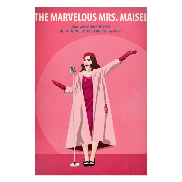 Magnettafel - Filmposter The marvelous Mrs Maisel - Memoboard Hochformat 3:2