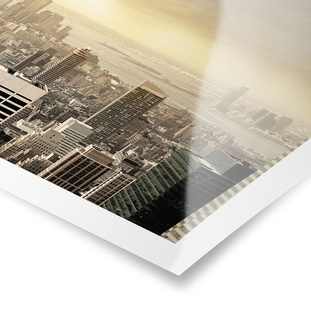 Poster - Manhattan Dawn - Panorama Querformat