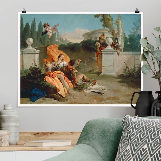 Riesenposter XXL Giovanni Battista Tiepolo - Rinaldo und Armida