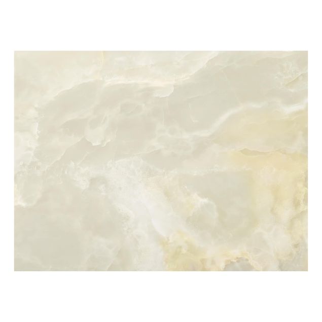 Glas Spritzschutz - Ony: Marmor Creme - Querformat - 4:3