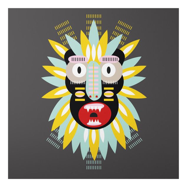 Wandbilder Collage Ethno Maske - King Kong