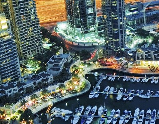 Klebefolie Fliesen Nächtliche Dubai Marina