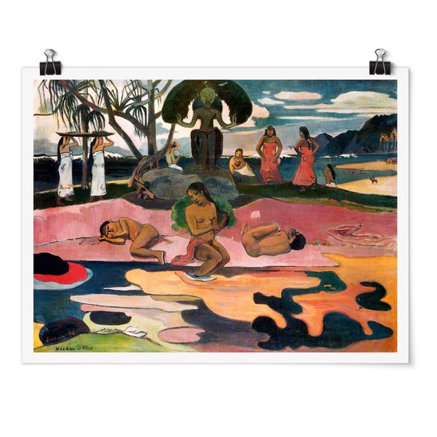 Poster - Paul Gauguin - Gottestag - Querformat 3:4