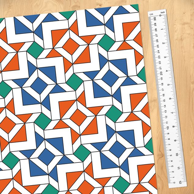 Pattern Design Arabisches Fliesenmuster mit sehr schöner Farbharmonie